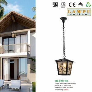 lampu gantung outdoor taman DE-2247-HD