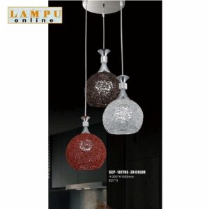 lampu gantung minimalis aluminium SCP-10778S-3R