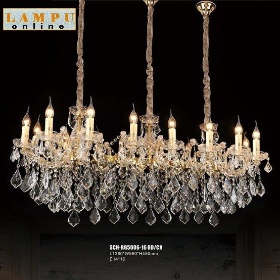 lampu gantung crystal meja makan new 2022 SCH-RG5006-16