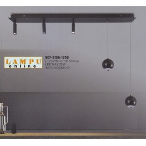 lampu gantung plafon minimalis spot led SCP-2106-1200
