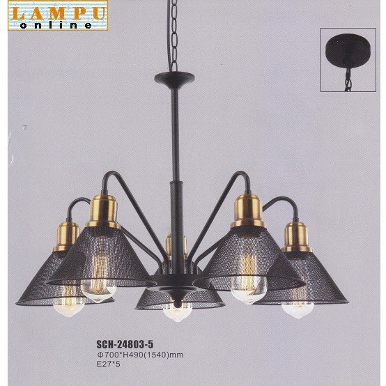 lampu gantung modern minimalis jaring SCH-24803-5