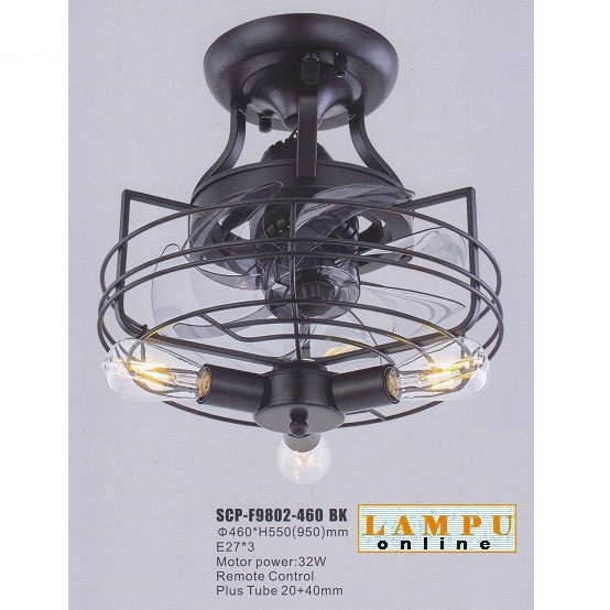 lampu kipas ceiling fan SCP-F9802-460