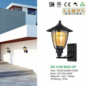 lampu dinding outdoor DE-2160-BAS-UP